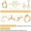 Unicraftale 12Pcs 2 Colors 201 Stainless Steel Huggie Hoop Earrings Findings STAS-UN0028-58-4
