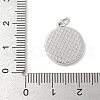 Brass Pave Natural White Shell Pendants KK-S522-13P-3