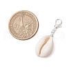 Natural Shell Pendant Decoration HJEW-JM03189-03-4