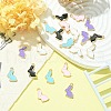 20Pcs 5 Colors Alloy Enamel Pendants ENAM-YW0003-01-5