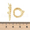 Brass Toggle Clasps KK-K391-03G-4
