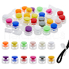 DICOSMETIC 36Pcs 12 Colors Plastic Cord Locks Clip Ends KY-DC0001-21-1