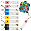 PU Leather & Cotton Name Marker Keychain AJEW-WH0514-029-1