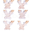 Globleland 6 Pairs 6 Styles Polyester Lace Gloves AJEW-GL0002-71-1