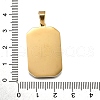 Tarot 304 Stainless Steel Enamel Pendants STAS-M119-09J-G-2