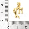 925 Sterling Sliver Micro Pave Clear Cubic Zirconia Pendants STER-Z012-06G-08-3