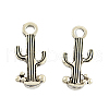 Tibetan Style Alloy Cactus Pendants TIBEP-3932-AS-FF-1