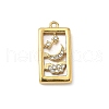 304 Stainless Steel Rhinestone Pendants STAS-U054-01B-G-1