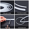   44~45M 2 Style Polyester & Plastic Boning Sewing Wedding Dress Fabric OCOR-PH0001-40-5