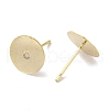Brass Studs Earrings Finding KK-K383-05B-G-2