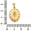 Golden 304 Stainless Steel Pendants STAS-K300-02G-F-3
