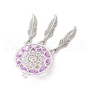 Handmade Glass Seed Beads Pendants PALLOY-MZ00766-01-4