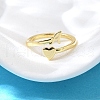 Brass Cuff Rings for Women RJEW-U044-A-2