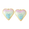 304 Stainless Steel Enamel Pendants STAS-V015-42G-01-1