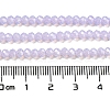 Baking Painted Transparent Glass Beads Strands DGLA-A034-J3mm-B06-5