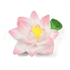 Opaque Resin Flowers Cabochons RESI-R463-02B-1