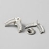 Alloy Wheat Shape Brooch Pin JEWB-WH0028-10P-2