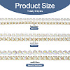 6 Styles Brass Rhinestone Strass Chains CHC-TA0001-05-3