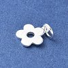 925 Sterling Silver Hollow Flower Charms STER-R012-07S-2