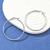 Tarnish Resistant 304 Stainless Steel Big Hoop Earrings X-EJEW-F105-06P-1