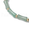 Natural Green Aventurine Beads Charm Bracelets BJEW-TA00616-4