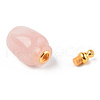 Natural Gemstone Openable Perfume Bottle Pendants G-R478-004A-3