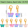 Glass Pendant Decorations HJEW-PH01913-2