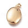 304 Stainless Steel Locket Pendants STAS-M277-03G-2