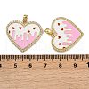 Brass Micro Pave Cubic Zirconia Pendants KK-A257-16G-02-3