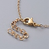 Mother's Day Jewellery Soldered Brass Cable Chain Necklaces NJEW-JN02708-3