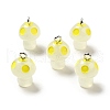 Spray Painted Luminous Resin Pendants RESI-A017-05H-3