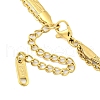 Ion Plating(IP) 304 Stainless Steel Pave Clear Cubic Zirconia Double Layer Necklaces NJEW-S426-01G-3