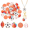   40Pcs 5 Styles Alloy Enamel Pendants ENAM-PH0002-86-1
