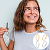Unicraftale 4Pcs 2 Colors 304 Stainless Steel Screw Carabiner Lock Charms STAS-UN0060-75-6