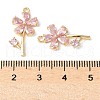 Brass Micro Pave Cubic Zirconia Pendants KK-A253-16G-3