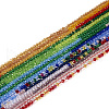 15 Strands 15 Colors Transparent Gradient Color Glass Beads Strands GLAA-TA0001-80-3