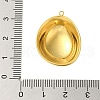 Ion Plating(IP) 304 Stainless Steel Pendants STAS-C104-39G-3
