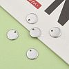 Tarnish Resistant 304 Stainless Steel Stamping Blank Tag Flat Round Charms Pendants STAS-Q171-04-6