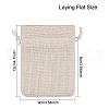 Burlap Packing Pouches Drawstring Bags ABAG-BC0001-07A-9x12-4