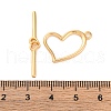 Rack Plating Eco-Friendly Brass Toggle Clasps KK-S403-15G-4