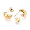 304 Stainless Steel Stud Earrings EJEW-T047-08G-2