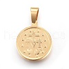 201 Stainless Steel Pendants STAS-O111-03G-2