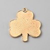 Saint Patrick's Day Glitter Alloy Enamel Pendants ENAM-CJC0003-58A-KCG-2