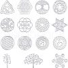Olycraft Self Adhesive Brass Stickers DIY-OC0002-45-1