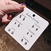 6 Pairs Anti-Tarnish Exquisite 925 Sterling Silver Stud Earrings Sets for Girls Women WG93702-13-1