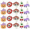 30Pcs 5 Styles Halloween Theme Alloy Enamel Pendants ENAM-CJ0005-10-1