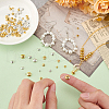 BENECREAT 160Pcs 10 Style Brass Beads KK-BC0013-01-3