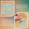 Olycraft 9Pcs 9 Style Custom Carbon Steel Self-adhesive Picture Stickers DIY-OC0008-59-4