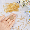 SOFPLATE 600Pcs 3 Styles Brass Eye Pin KK-SP0001-75G-3