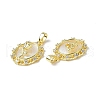 Shell Pendants KK-P223-06G-01-4